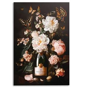 Reinders  Champagne Blossom - Glasschilderij 78x116cm