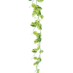 Nova nature Pothos garland green/cream 180 cm kunstbloem - 