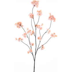 Nova nature Prunus Malaga spray lt peach 126 cm kunstbloem - 