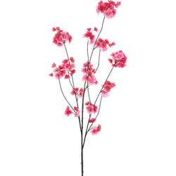 Nova nature Prunus Malaga spray cerise 126 cm kunstbloem - 