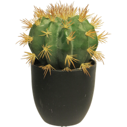 Nova nature SO Golden Barrel cactus w/pot green 23 cm kunstbloem - 