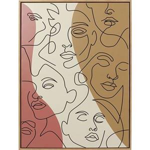 Kare Design Kare Schilderij Faccia Arte Tri Colore 90x120cm