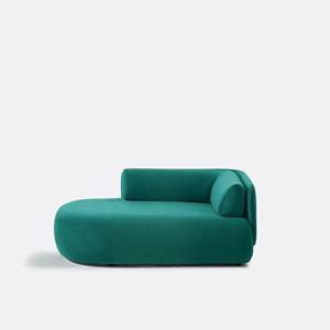 LA REDOUTE INTERIEURS Longchair links, fluweel, Méridiano