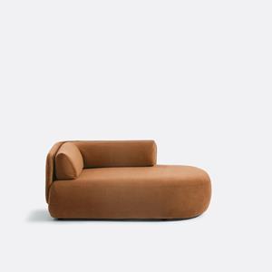 LA REDOUTE INTERIEURS Longchair rechts, fluweel, Méridiano