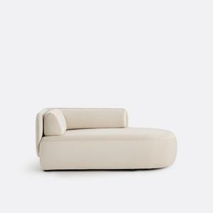 LA REDOUTE INTERIEURS Longchair rechts, fluweel, Méridiano