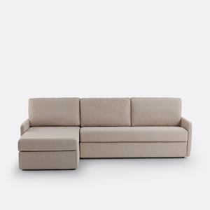 LA REDOUTE INTERIEURS Hoekbank-bed, mêlee polyester, mousse Marta