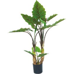 Buitengewoon de boet Kunstplant Alocasia Dubbel 120 cm - 