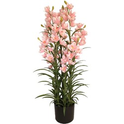 Buitengewoon de boet Cymbidium kunstplant 125 cm, roze - 