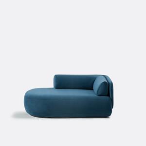 LA REDOUTE INTERIEURS Longchair links, fluweel, Méridiano