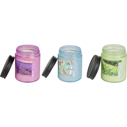 Beliani  FRUITY BLOOM - Geurkaars set - Witte thee|Lavendel|Jasmijn
