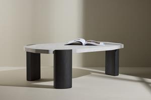 Nohr Organische Salontafel Lin Betonlook, 125 x 70cm - Beige