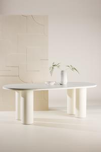 Nohr Ovale Eettafel Brittnee 220 x 110cm - Wit