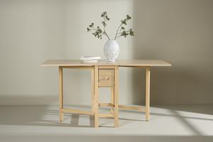 Nohr Inklapbare Eettafel Kaely Rubberhout, 110/150 x 80cm - Naturel