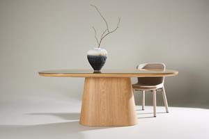 Nohr Ovale Eettafel Nateshia MDF, 200 x 90cm - Naturel - Ovaal