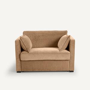 AM.PM Omvormbare bank in stonewashed fluweel, 2-zit, Neo Kinkajou
