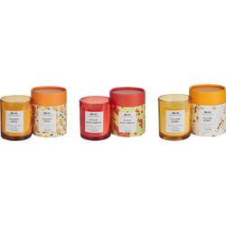 Beliani  COLORFUL BARREL - Geurkaars set - Bes|Gele bes|Goud appel