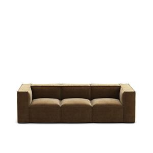 LA REDOUTE INTERIEURS Modulaire zetel, 3-zit, vintage ribfluweel Seven
