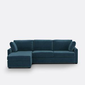 LA REDOUTE INTERIEURS Hoekslaapbank fluweel, Bultex, Timor