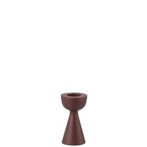 J-Line kaarshouder cone - aluminium - kastanjebruin - small
