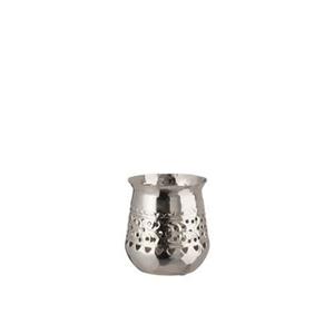 J-Line windlicht Oosters Rond - ijzer - zilver - small
