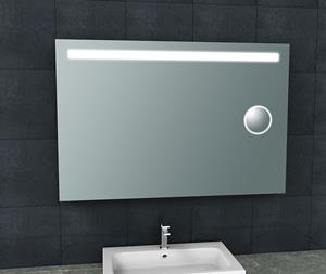 Sanifun Tigris spiegel met led verlichting + scheerspiegel 120 x 80.