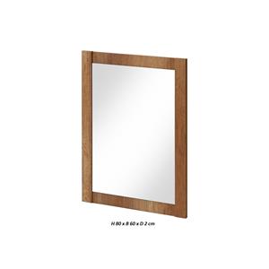 Sanifun spiegel Classic Oak 80 x 60.