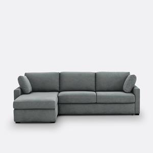LA REDOUTE INTERIEURS Hoekbank-bed, getextureerde stof, mousse, Timor