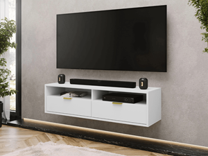 Mobistoxx Tv-meubel KIRITSAS 2 deuren 140 cm wit