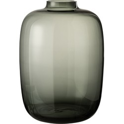 J-Line  Vaas Cleo Glas Grijs Large - 30x30x45cm