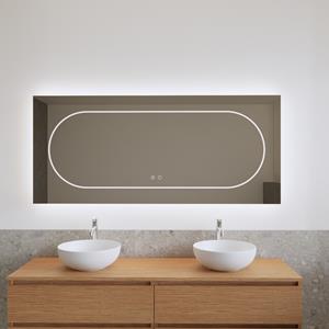 Gliss Design Spiegel  Nova 180x70 cm Incl. Spiegelverwarming Direct en Indirect LED-verlichting