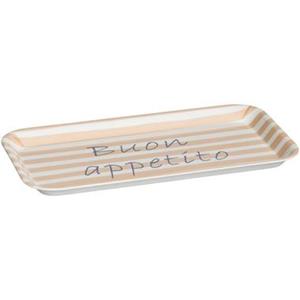 Leen Bakker Dienblad Bon Appetit - rood - 30x16 cm