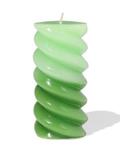 HEMA Stompkaars Ø6.5x13cm Gedraaid Lichtgroen-groen (groen)