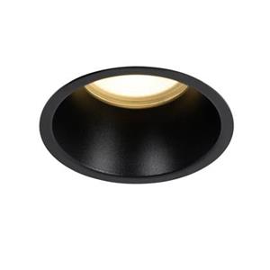 QAZQA Moderne inbouwspot zwart AR70 IP44 - Dept