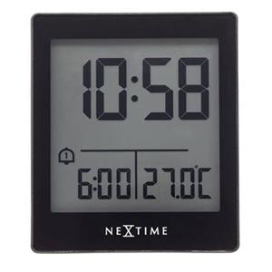 NeXtime  Digitale Tafelwekker 7,7x8,9x3 cm - RCC - Temperatuur -