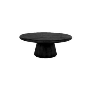 Tower Living Ronde Salontafel Asti Mangohout, 90cm - Zwart