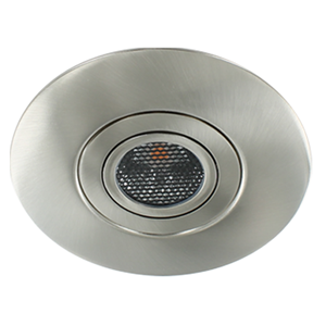 Letsleds LED spot XXL kantelbaar 5Watt rond NIKKEL IP65 dimbaar