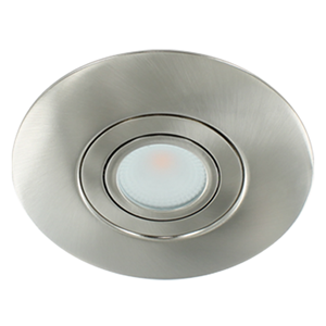Letsleds LED spot XXL kantelbaar 5Watt rond NIKKEL IP65 dimbaar