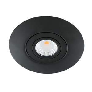 Letsleds LED spot XXL kantelbaar 5Watt rond ZWART IP65 dimbaar
