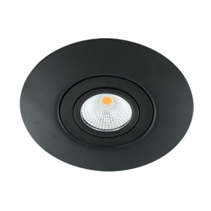 Letsleds LED spot XXL kantelbaar 5Watt rond ZWART IP65 dimbaar