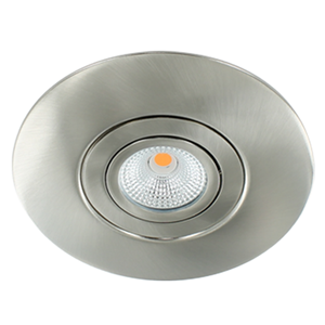 Letsleds LED spot XXL kantelbaar 5Watt rond NIKKEL IP65 dimbaar