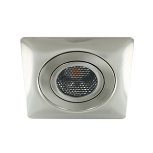 Letsleds LED spot XL kantelbaar 5Watt vierkant NIKKEL IP65 dimbaar