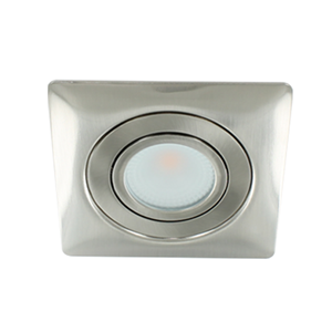 Letsleds LED spot XL kantelbaar 5Watt vierkant NIKKEL IP65 dimbaar