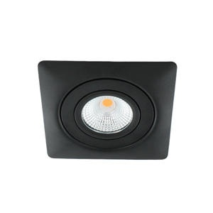 Letsleds LED spot XL kantelbaar 5Watt vierkant ZWART IP65 dimbaar