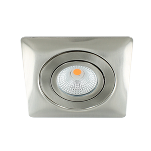 Letsleds LED spot XL kantelbaar 5Watt vierkant NIKKEL IP65 dimbaar