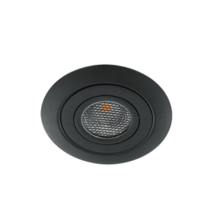 Letsleds LED spot XL kantelbaar 5Watt rond ZWART IP65 dimbaar