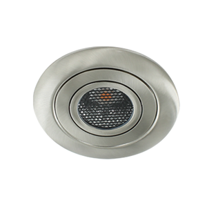 Letsleds LED spot XL kantelbaar 5Watt rond NIKKEL IP65 dimbaar