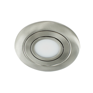 Letsleds LED spot XL kantelbaar 5Watt rond NIKKEL IP65 dimbaar