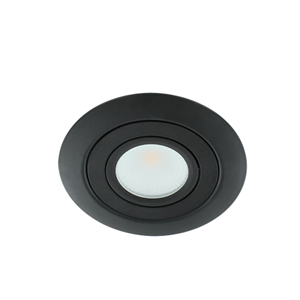 Letsleds LED spot XL kantelbaar 5Watt rond ZWART IP65 dimbaar