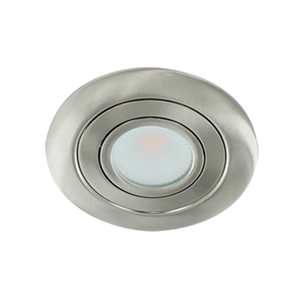 Letsleds LED spot XL kantelbaar 5Watt rond NIKKEL IP65 dimbaar