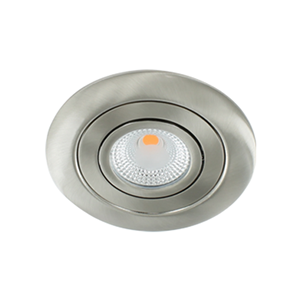 Letsleds LED spot XL kantelbaar 5Watt rond NIKKEL IP65 dimbaar